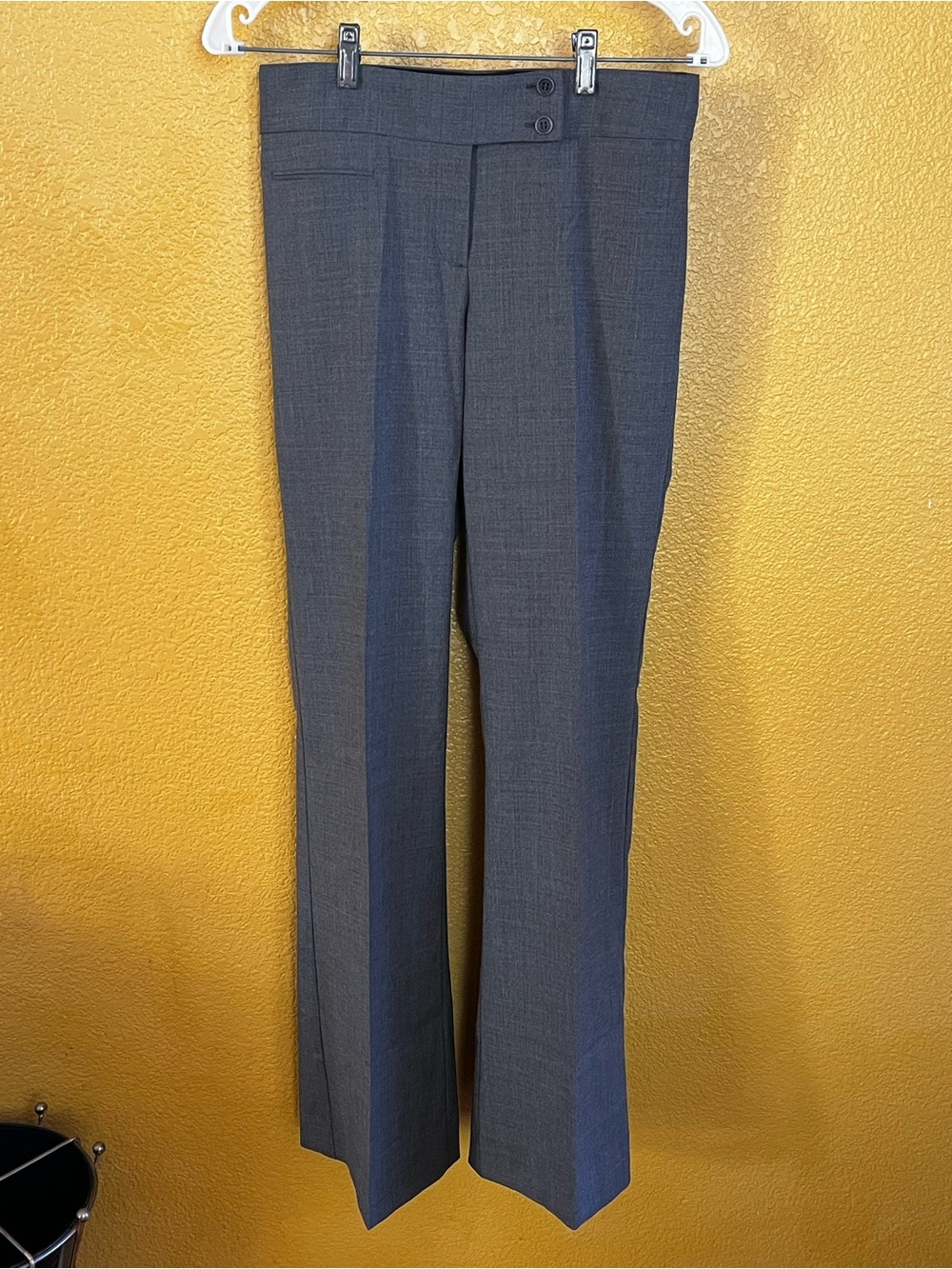 BCBGMaxAzria Charcoal Gray Tailored Dress Pants